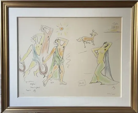 石版画 Cocteau - Orphée et Eurydice