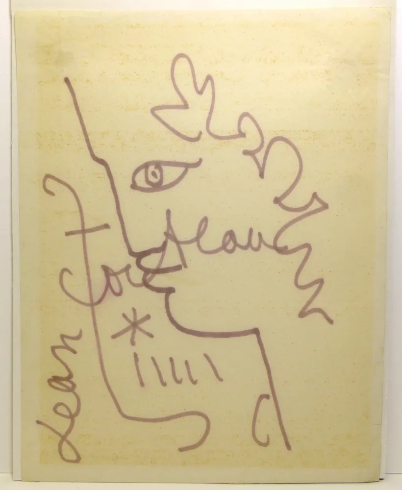 无技术 Cocteau - Profil d'Ephèbe. Dessin