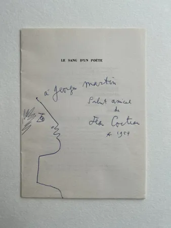 插图书 Cocteau - Profile with Laurel Wreath, 1959