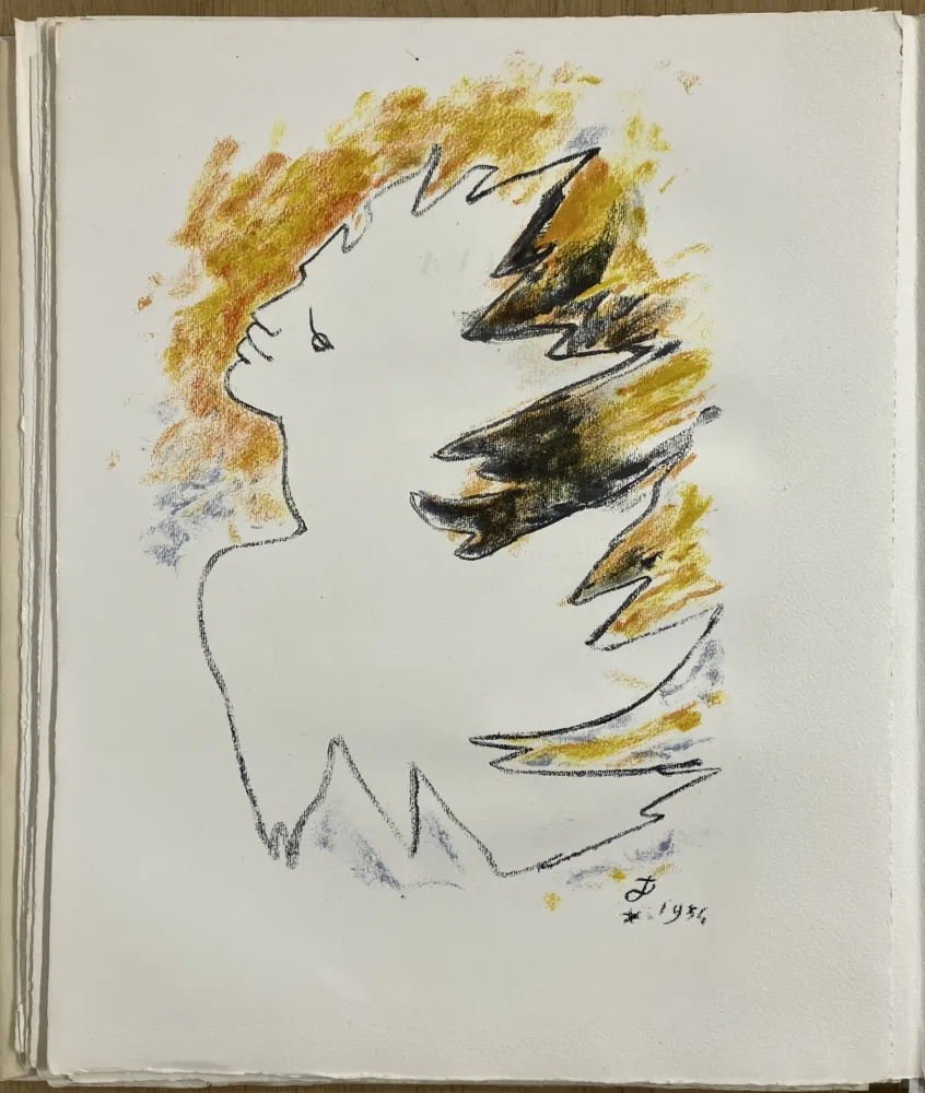 插图书 Cocteau - Sous le manteau de feu.