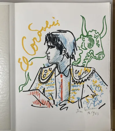 石版画 Cocteau - Taureaux