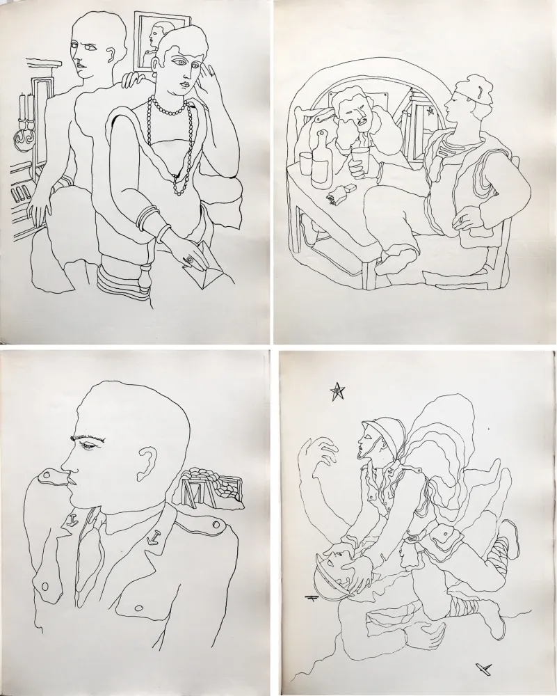 插图书 Cocteau - THOMAS L'IMPOSTEUR. Histoire et Dessins par Jean Cocteau (1927)