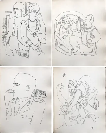 插图书 Cocteau - THOMAS L'IMPOSTEUR. Histoire et Dessins par Jean Cocteau (1927)