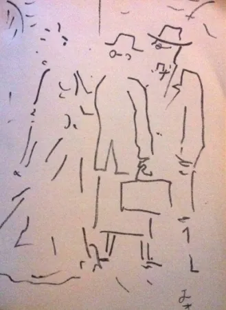 石版画 Cocteau - Tramway nommé désir