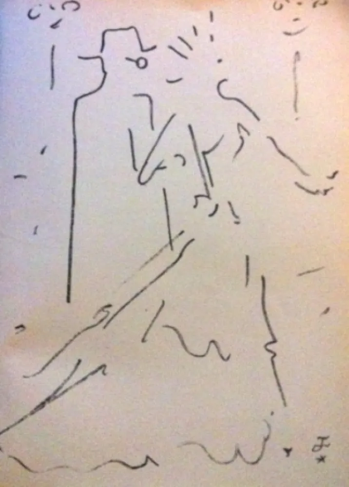 石版画 Cocteau - Tramway nommé désir