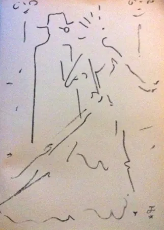 石版画 Cocteau - Tramway nommé désir