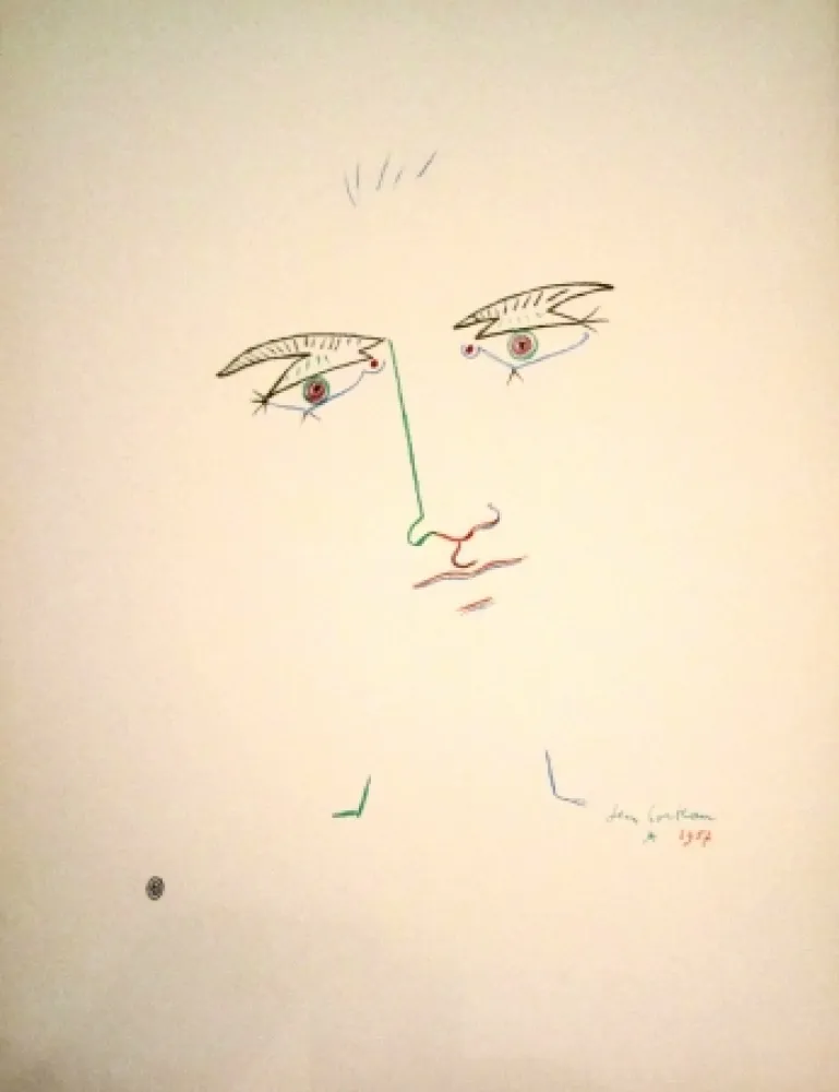 石版画 Cocteau - Untitled