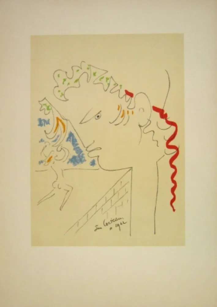 石版画 Cocteau - Untitled