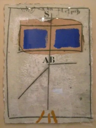 版画 Coignard - 1051 Deux Bleus S Rouge