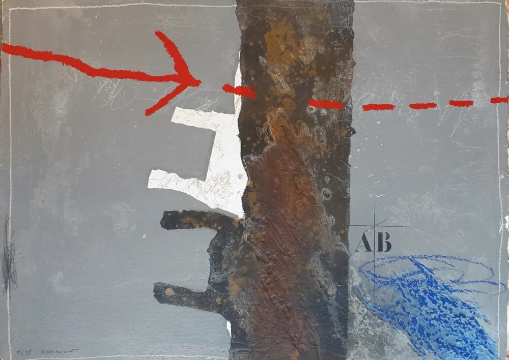 金刚砂版画 Coignard - Au Fond des Pages, Planche 9. Ligne D`ombre.