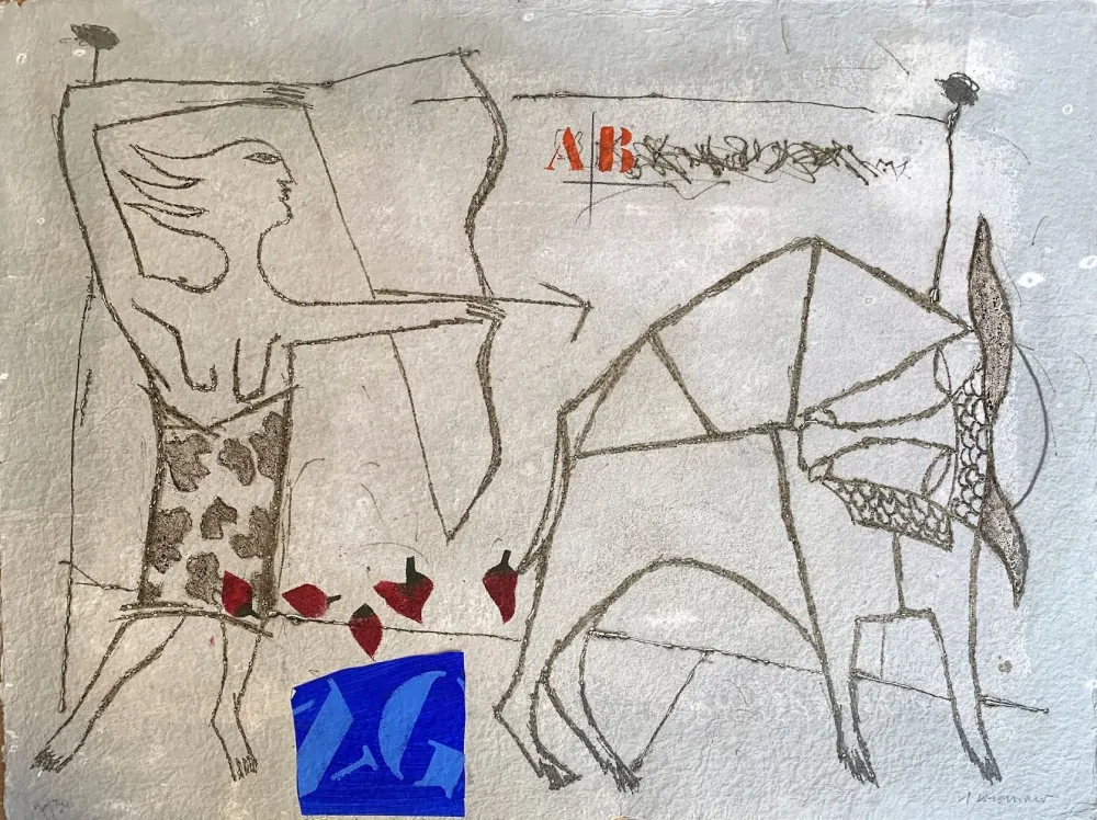 金刚砂版画 Coignard - La Chasse 