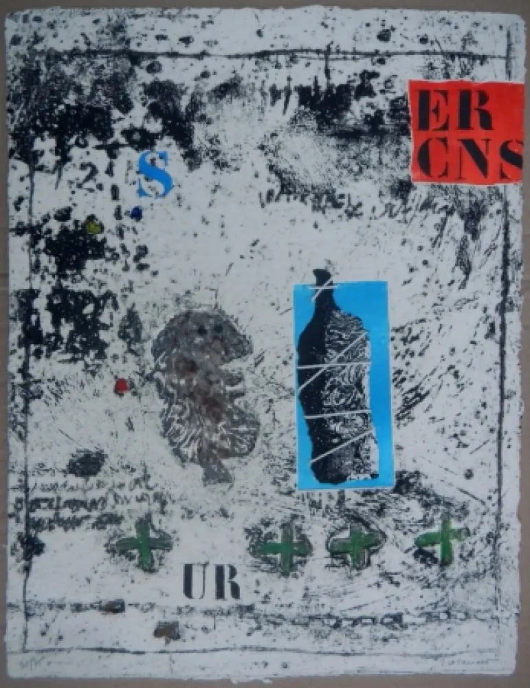 金刚砂版画 Coignard - Ouverture Bleue from the portfolio Nous sommes de terre