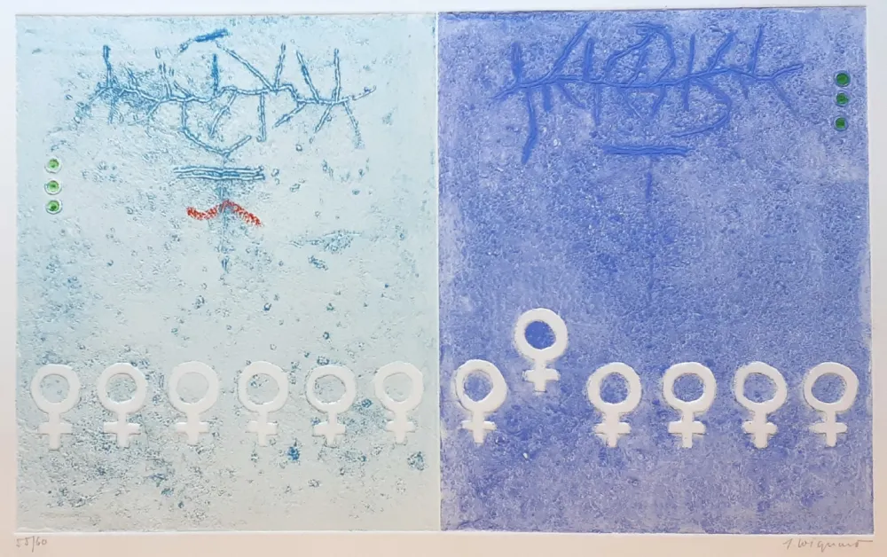 金刚砂版画 Coignard - Pair-Impair-Simultanéité, Pair