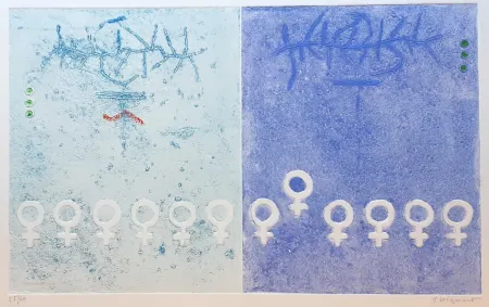 金刚砂版画 Coignard - Pair-Impair-Simultanéité, Pair