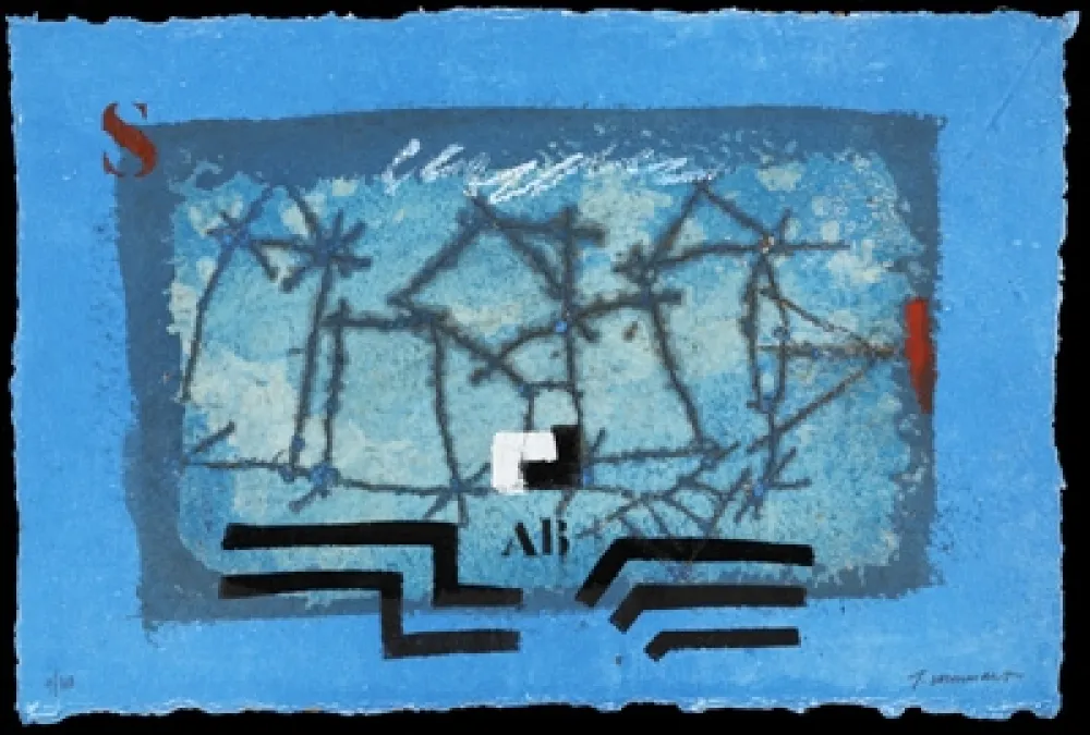 金刚砂版画 Coignard - Paysage bleu