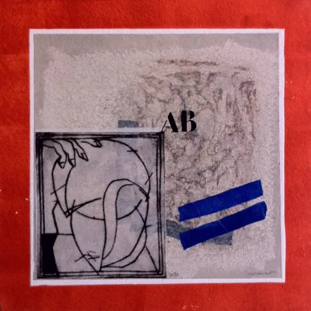 版画 Coignard - Personnage au Rouge 