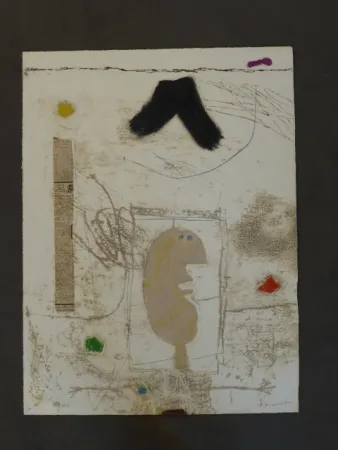 金刚砂版画 Coignard - Personnage de profil