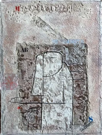 版画 Coignard - Personnage S Bleu 