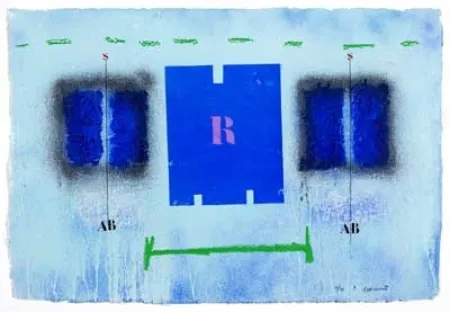 金刚砂版画 Coignard - Rigueur bleue