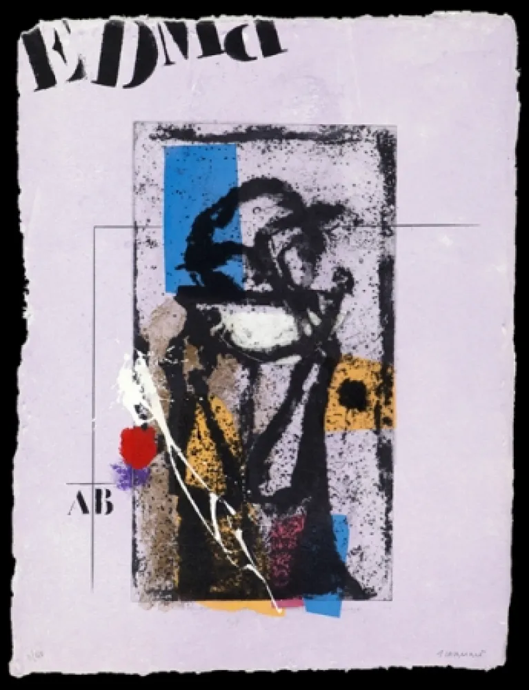 金刚砂版画 Coignard - Une buveuse