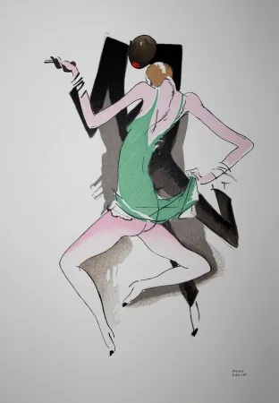 石版画 Colin - LE TUMULTE NOIR / BLACK THUNDER - 1927 