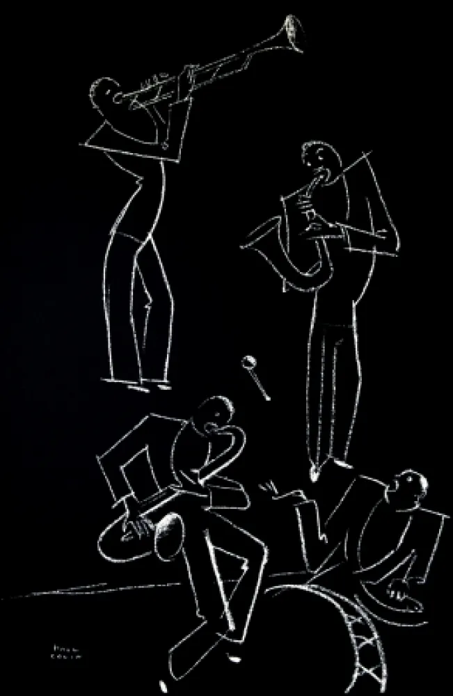 石版画 Colin - LE TUMULTE NOIR / BLACK THUNDER - 1927