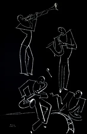 石版画 Colin - LE TUMULTE NOIR / BLACK THUNDER - 1927