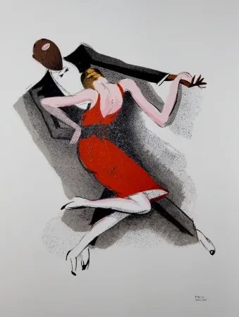 石版画 Colin - LE TUMULTE NOIR / BLACK THUNDER - 1927