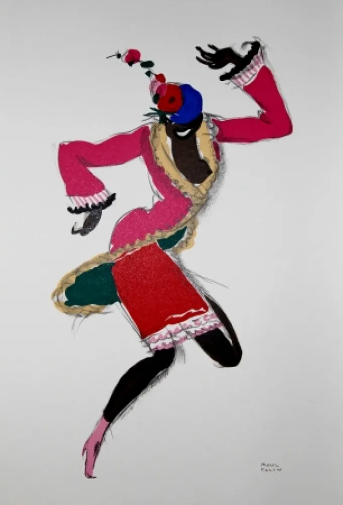 石版画 Colin - LE TUMULTE NOIR / BLACK THUNDER - Joséphine Baker - 1927