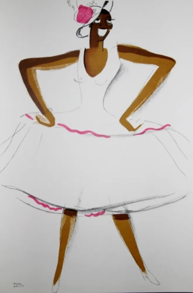 石版画 Colin - LE TUMULTE NOIR / BLACK THUNDER - Joséphine Baker - 1927