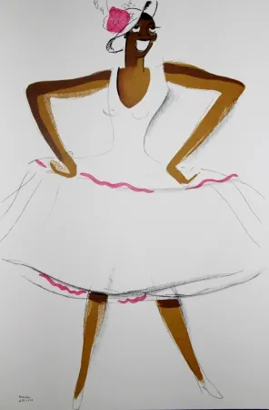 石版画 Colin - LE TUMULTE NOIR / BLACK THUNDER - Joséphine Baker - 1927