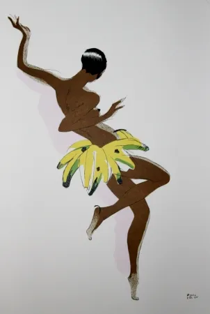 石版画 Colin - LE TUMULTE NOIR / BLACK THUNDER - Joséphine Baker - 1927