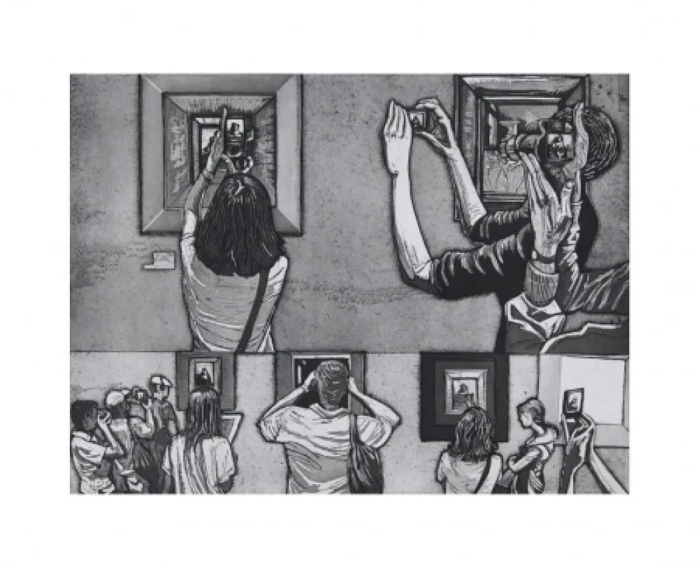 蚀刻飞尘法 Collin - Le Louvre salle 38 - Vermeer