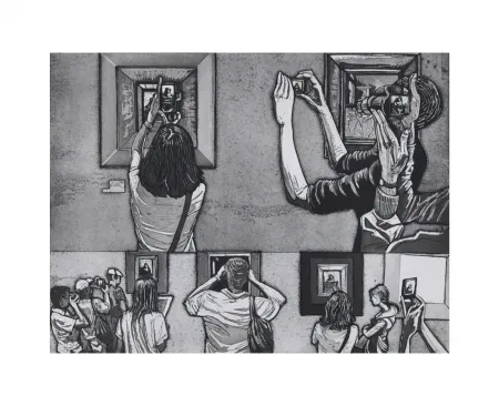 蚀刻飞尘法 Collin - Le Louvre salle 38 - Vermeer