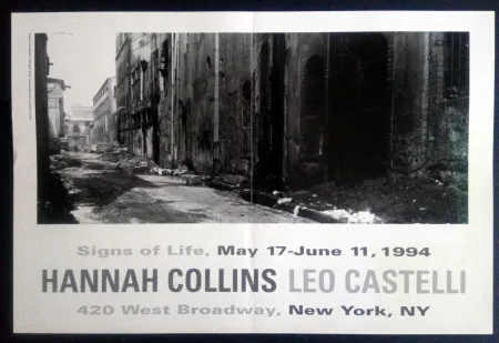 海报 Collins - Signs of Life May 17- June 11 1994 Leo Castelli