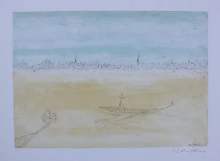 蚀刻版画 Colombotto Rosso - Senza titolo