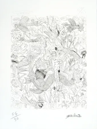 版画 Combas - Dragon