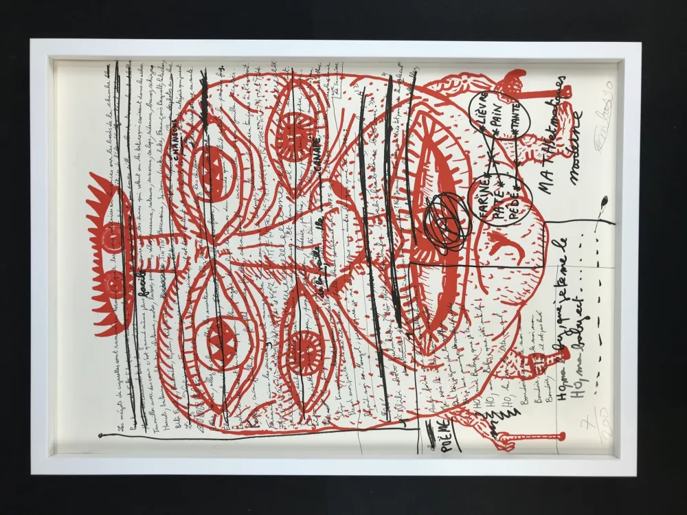 石版画 Combas - Feu №2