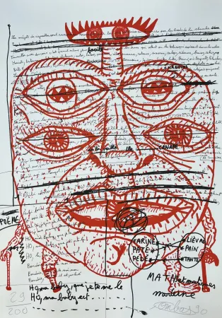 石版画 Combas - Feu №2