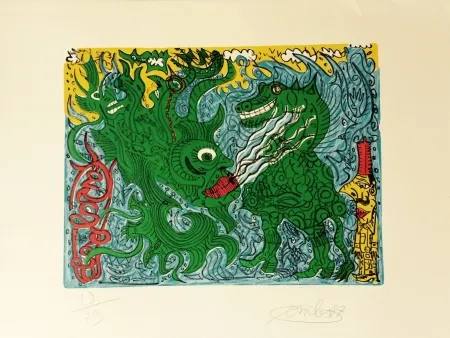 石版画 Combas - Sans titre, 1997