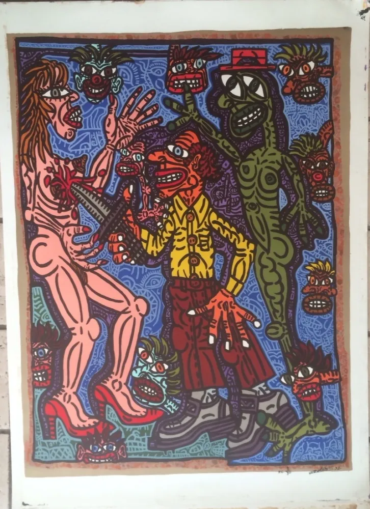 石版画 Combas - Sans titre