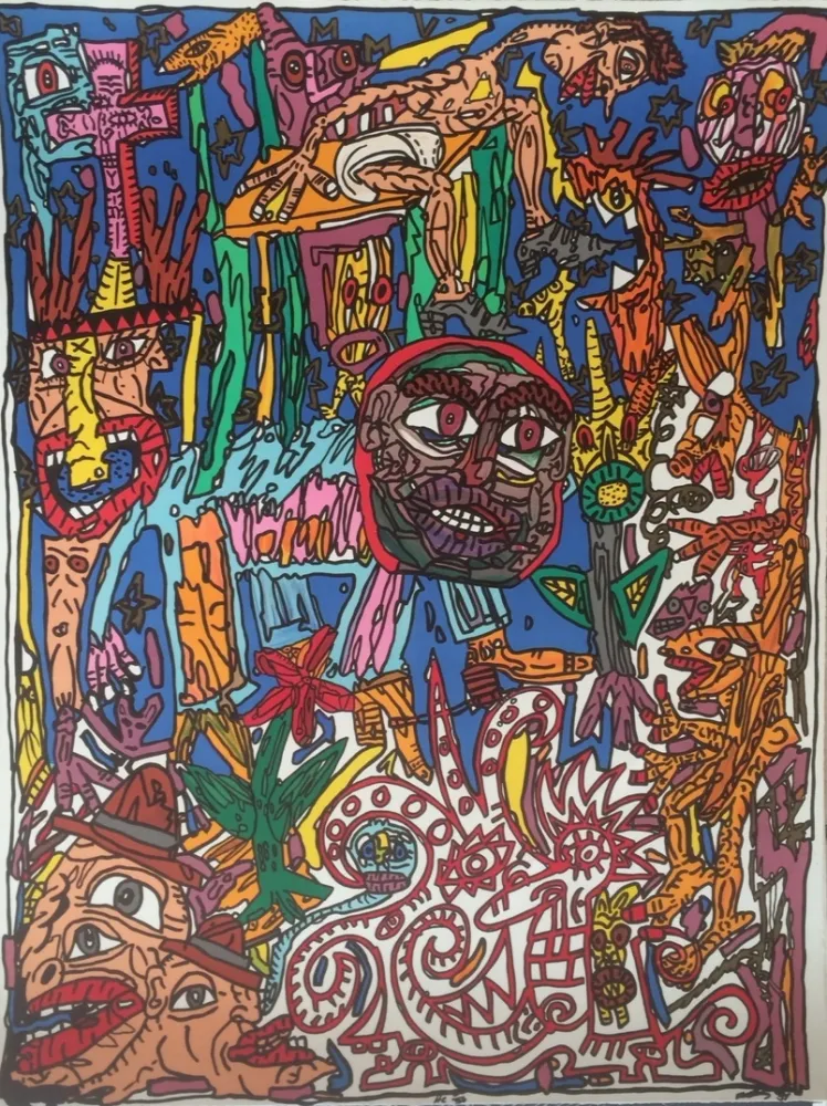 石版画 Combas - Sans titre