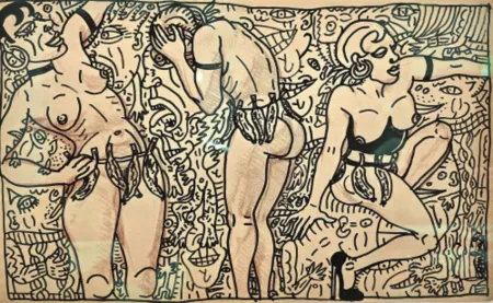 复数作品 Combas - Tournant, tournant, délirants, la danseuse multipliée en délire de Joséphine