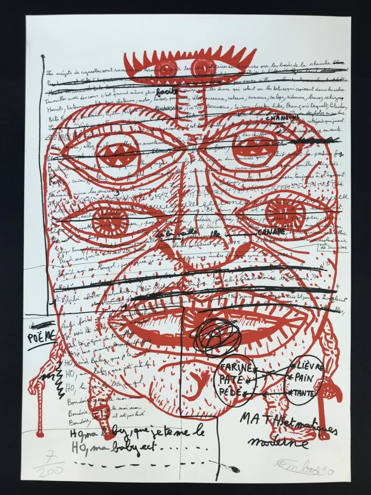 石版画 Combas - Untitled