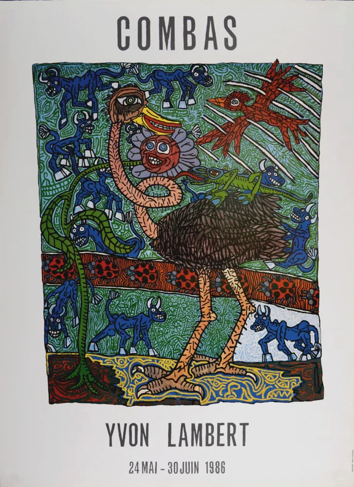 石版画 Combas - Yvon Lambert, 1986
