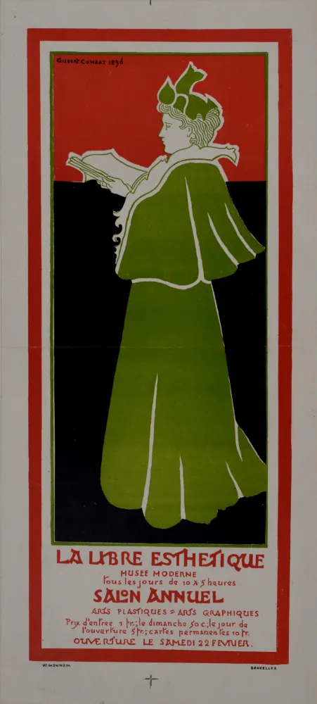 海报 Combaz - La libre Esthétique. 1896