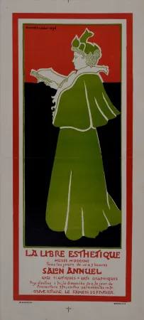海报 Combaz - La libre Esthétique. 1896