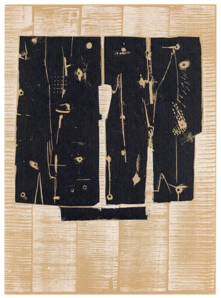 木刻 Consagra - Composition