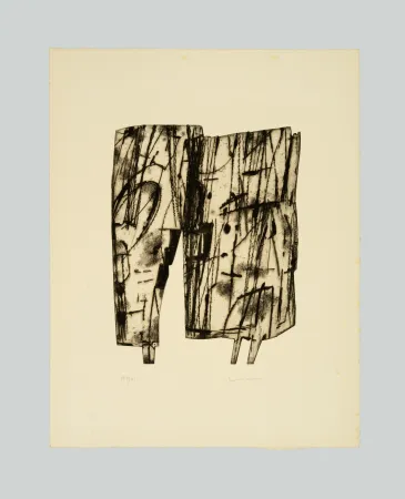 版画 Consagra - Composizione