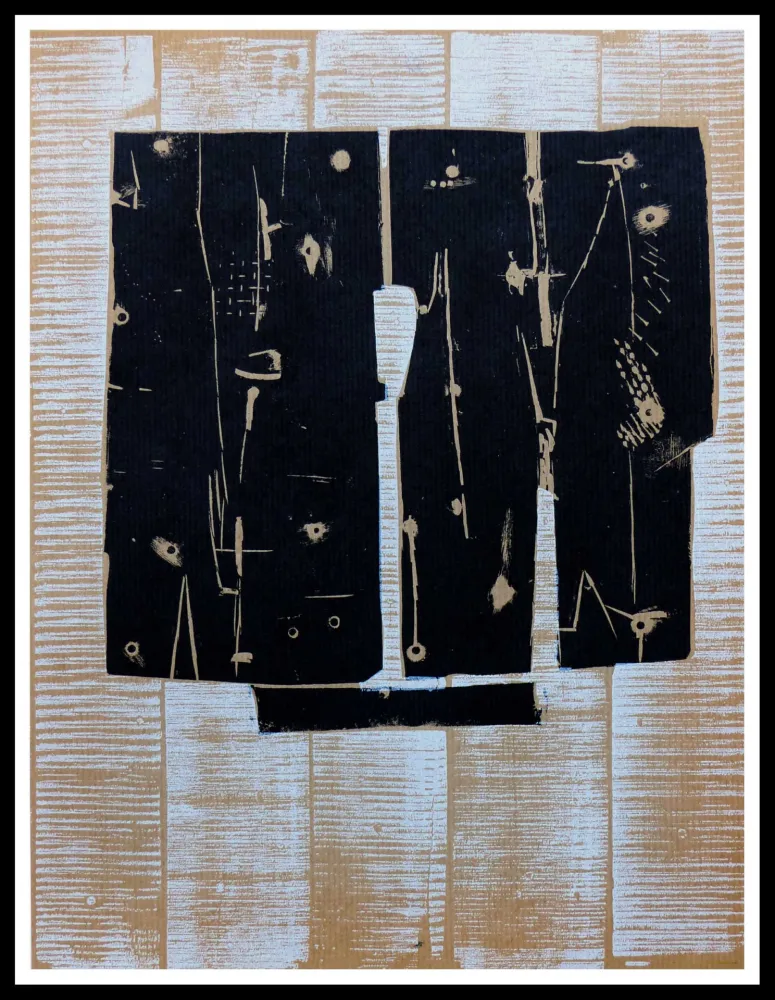 木刻 Consagra - GRAVURE SUR BOIS 